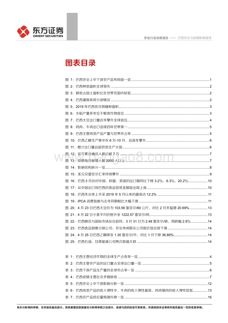 新冠疫情下的全球农业专题三：巴西农业与疫情影响演绎.pdf_第3页