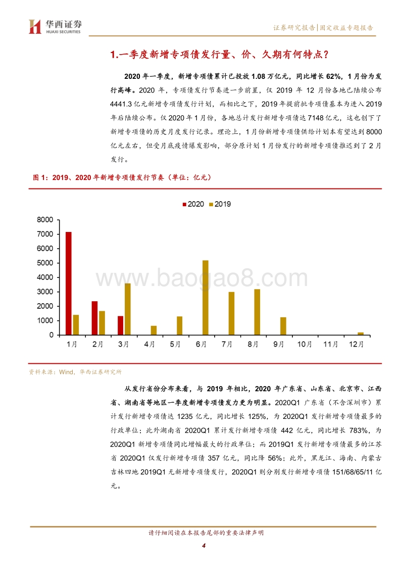 四问专项债——2020年一季度专项债发行盘点与展望.pdf_第4页