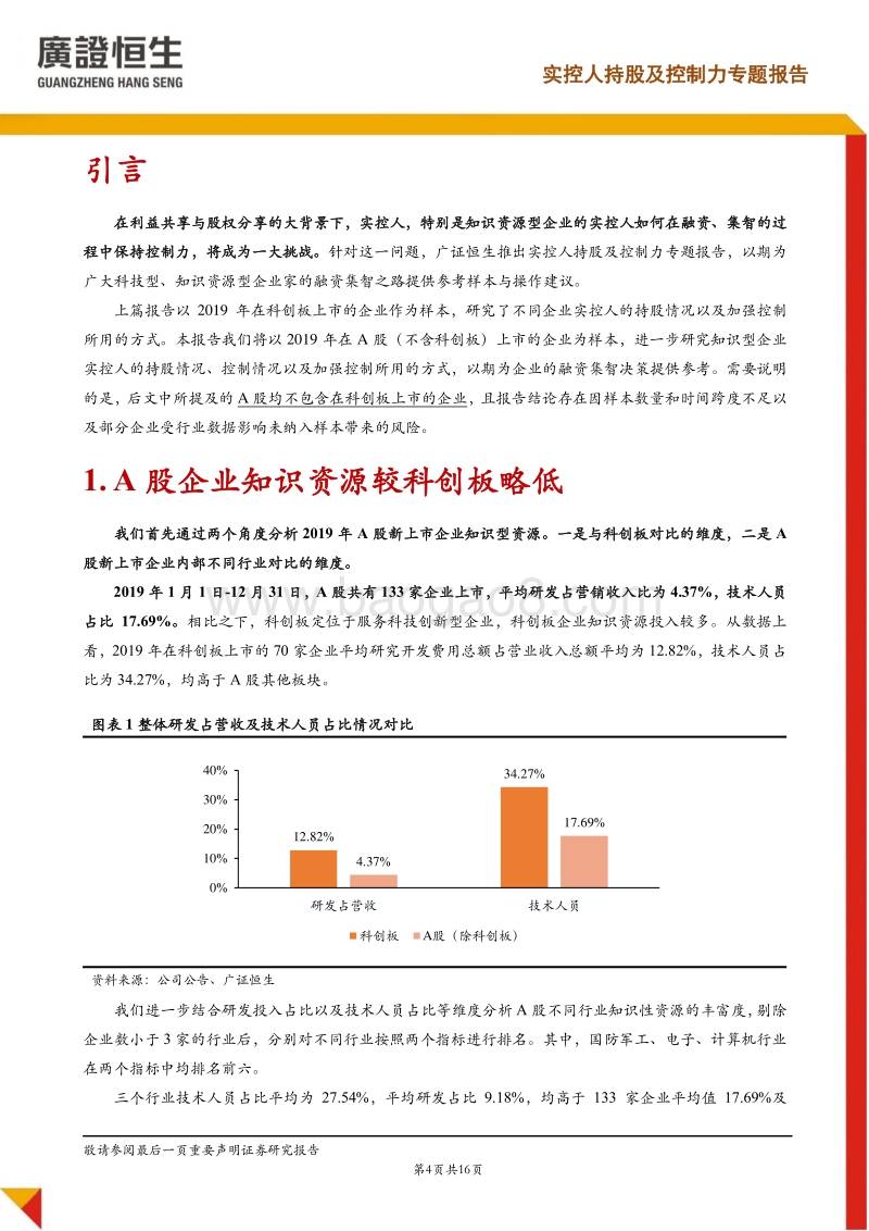 实控人持股及控制力专题二：从A股非科创板板块看知识型企业面对股权稀释如何提升控制力.pdf_第4页
