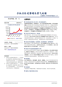 半导体系列报告（二）手机CIS逆势增长景气延续.pdf