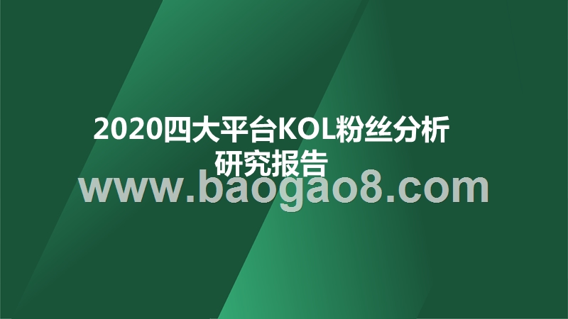 2020四大平台KOL粉丝分析研究报告.pptx_第1页
