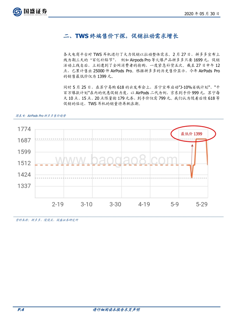 电子行业专题研究：促销拉动需求增长，紧抓TWS耳机投资主线.pdf_第4页