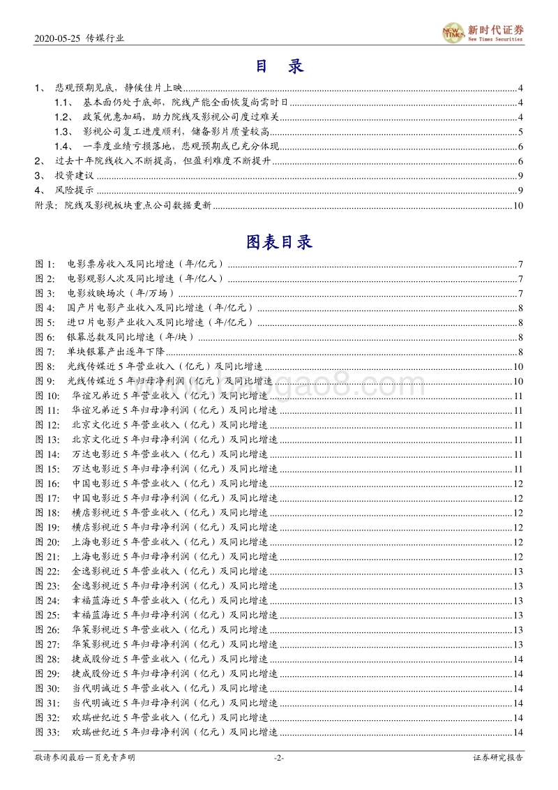 影视行业复工跟踪专题报告二：影院有条件复工进行时，悲观预期见底静待大片上映.pdf_第2页