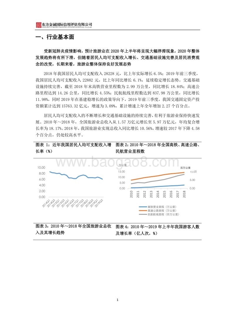 疫情影响下旅游景区行业信用风险2020年展望(1).pdf_第2页