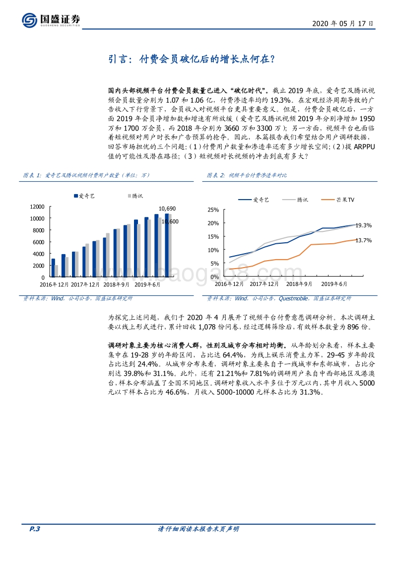 视频平台提ARPPU值之路希望与压力并存：基于1078名用户的调研数据分析.pdf_第3页
