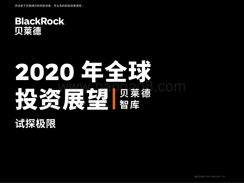 2020年全球投资展望.pdf_第1页