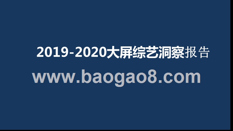 2019-2020大屏综艺洞察报告.pptx_第1页