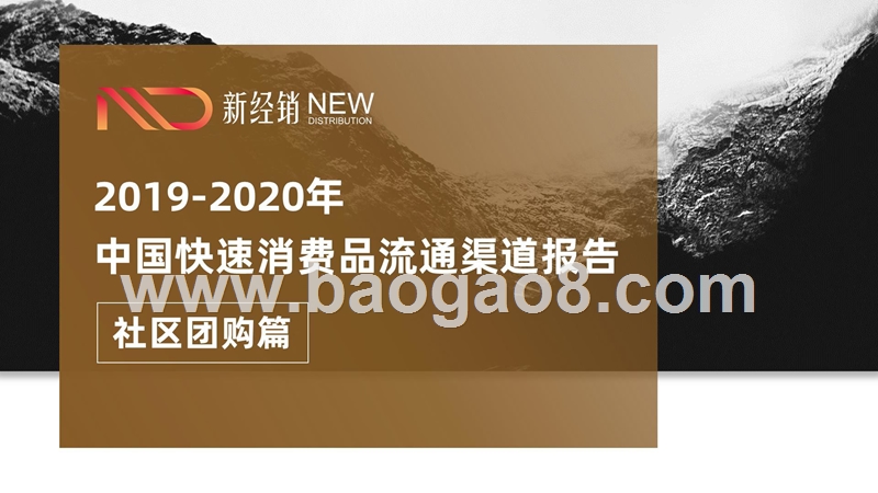 2019-2020年中国快速消费品流通渠道报告：社区团购篇.pptx_第1页