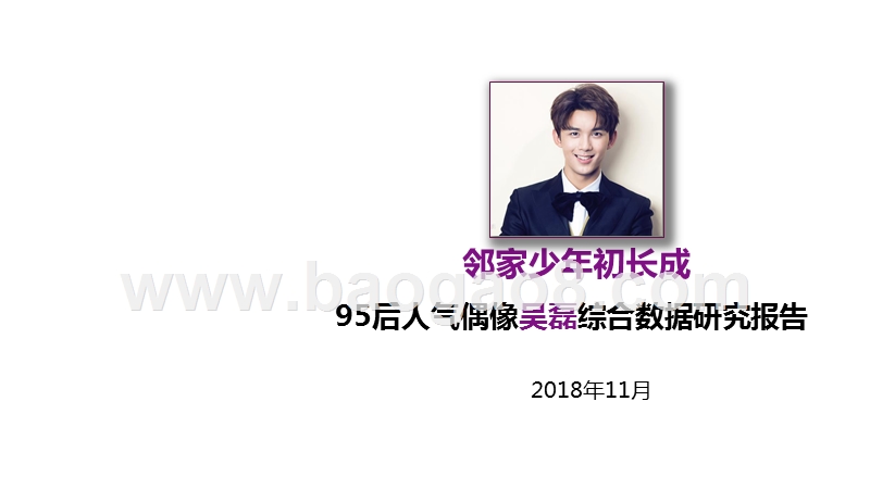 95后人气偶像吴磊综合数据研究报告.pptx_第2页