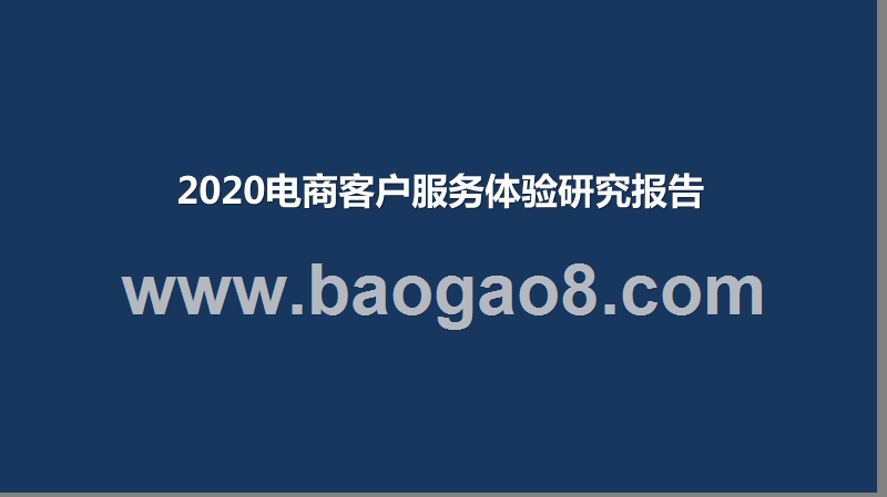 2020电商客户服务体验研究报告.pptx_第1页