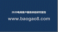 2020电商客户服务体验研究报告.pptx