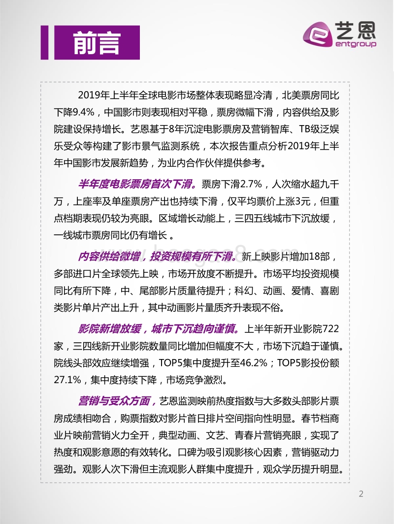 2019年上半年电影市场景气洞察.pdf_第2页