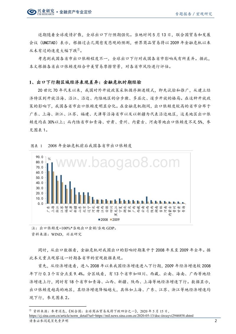 宏观研究专题：出口下行的区域风险评估.pdf_第2页