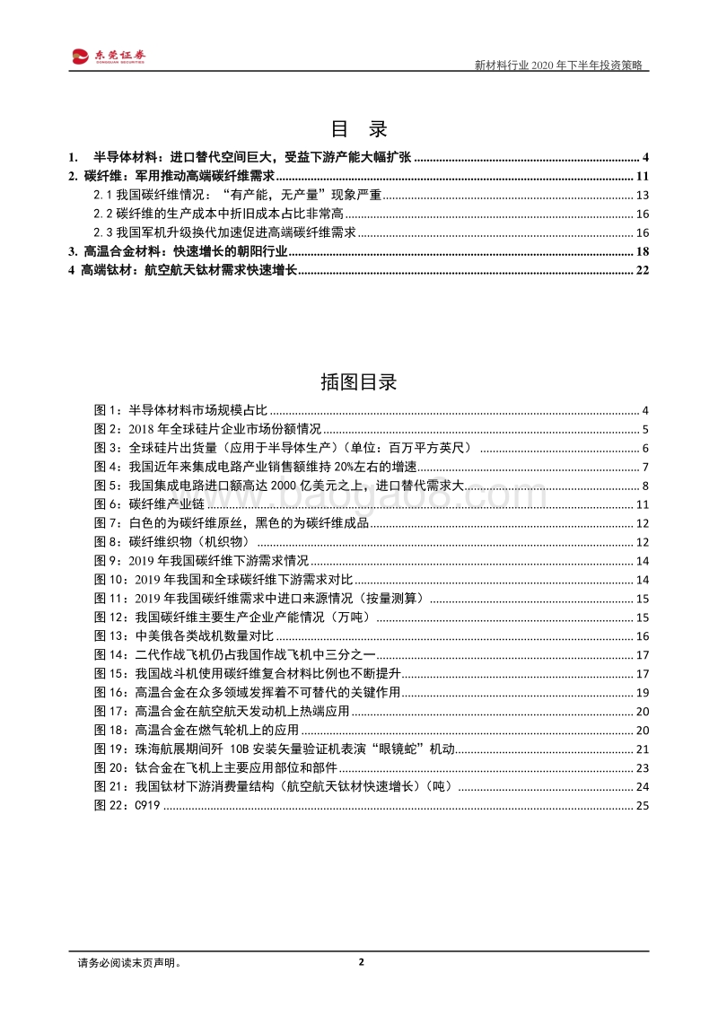 新材料行业2020年下半年投资策略：受益产业升级和进口替代.pdf_第2页