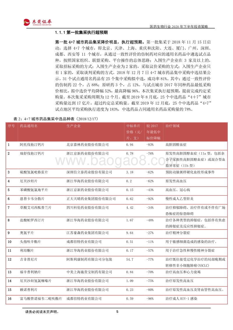 医药生物行业2020年下半年投资策略：从中期角度优选赛道.pdf_第5页