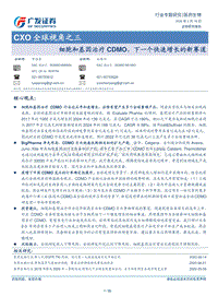 CXO全球视角之三：细胞和基因治疗CDMO，下一个快速增长的新赛道.pdf