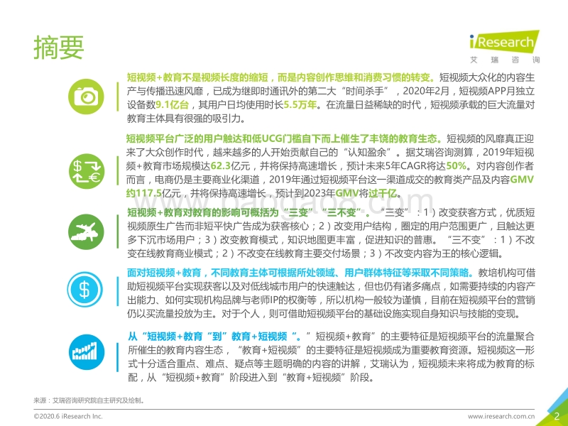 2020年中国短视频+教育发展展望.pdf_第2页