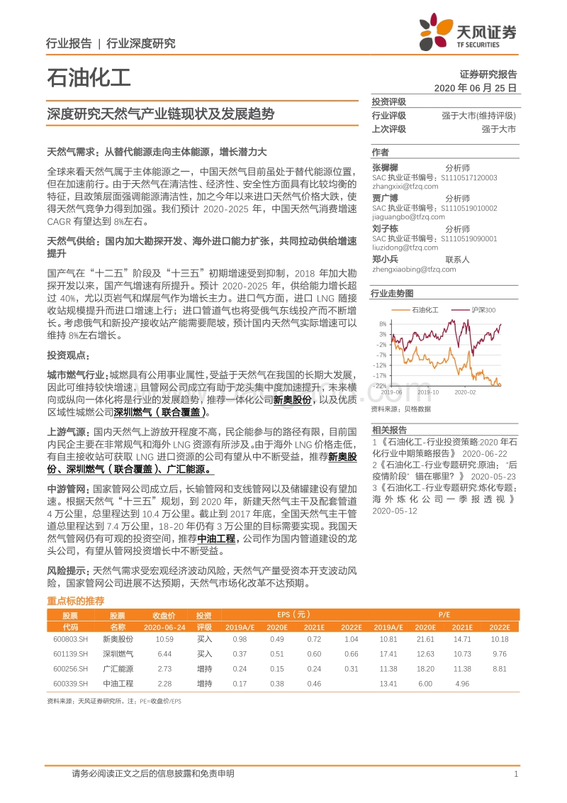 深度研究天然气产业链现状及发展趋势.pdf_第1页