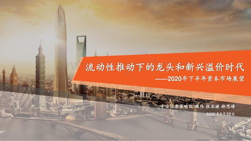 2020年下半年资本市场展望：流动性推动下的龙头和新兴溢价时代.pdf_第1页