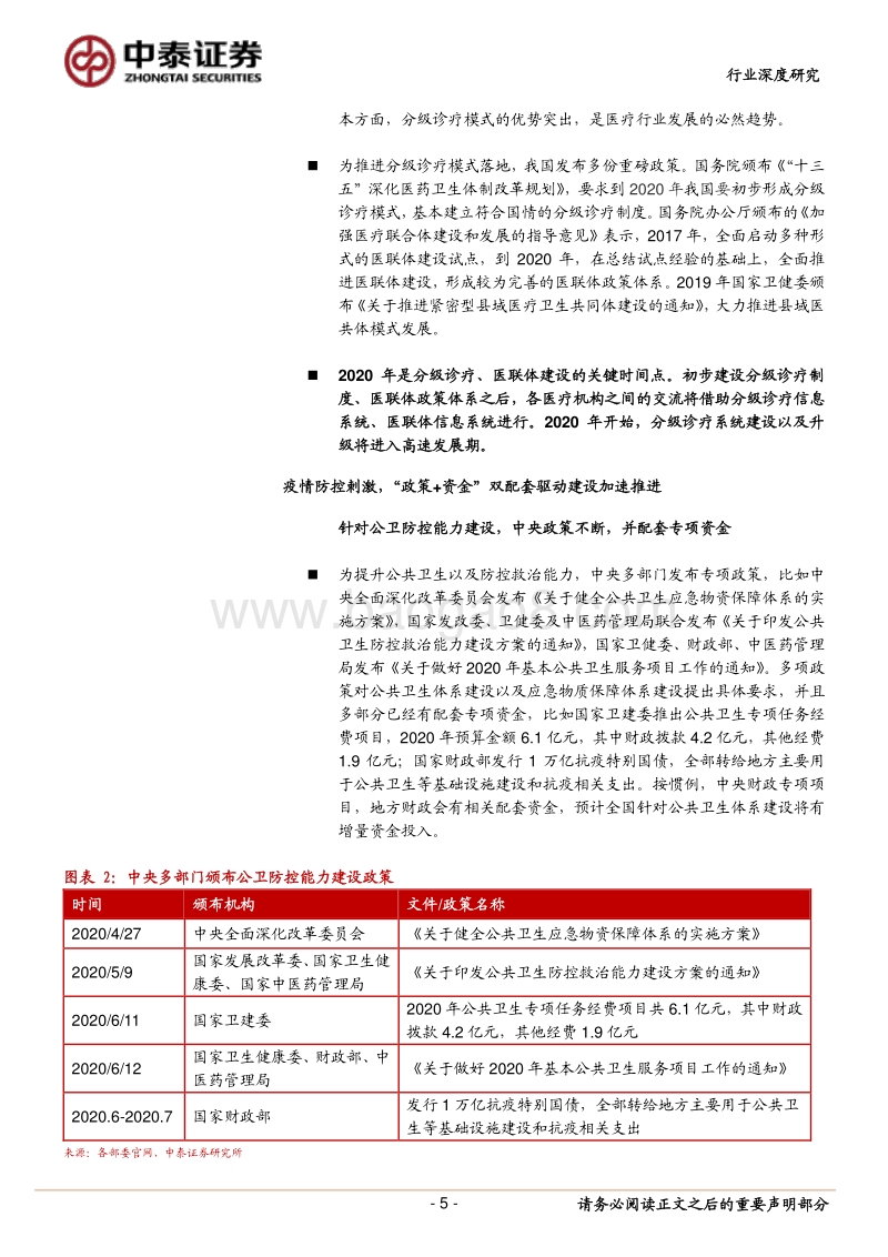 公卫IT行业深度研究报告：五问公卫IT，把握行业发展新机遇.pdf_第5页