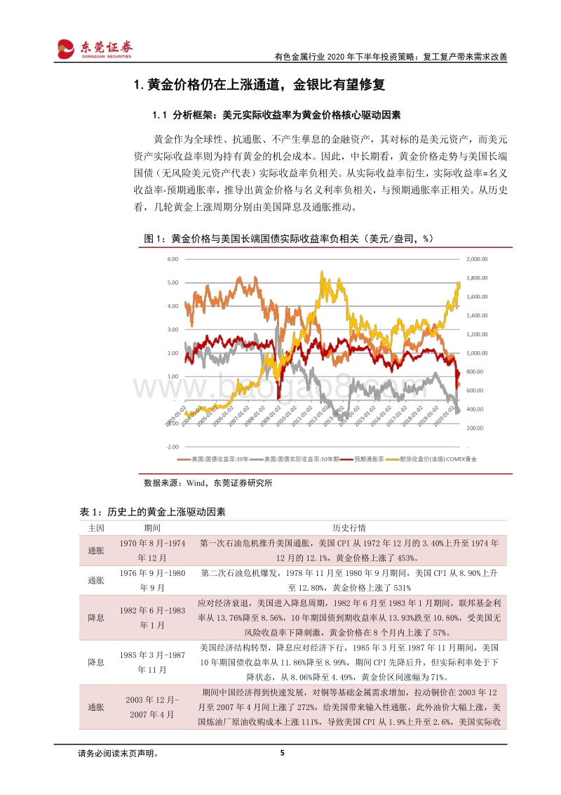 有色金属行业2020年下半年投资策略：复工复产带来需求改善.pdf_第5页