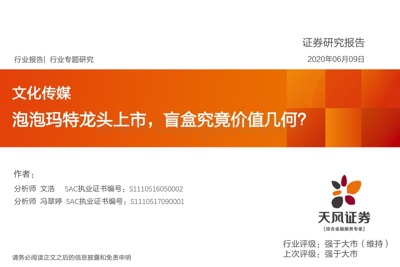 泡泡玛特龙头上市，盲盒究竟价值几何？.pdf_第1页