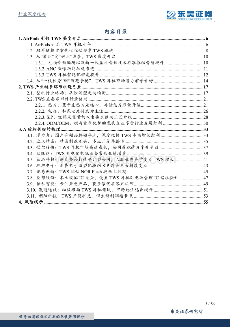 电子行业专题报告：TWS赛道广阔，产业链多环节机遇已至(1).pdf_第2页