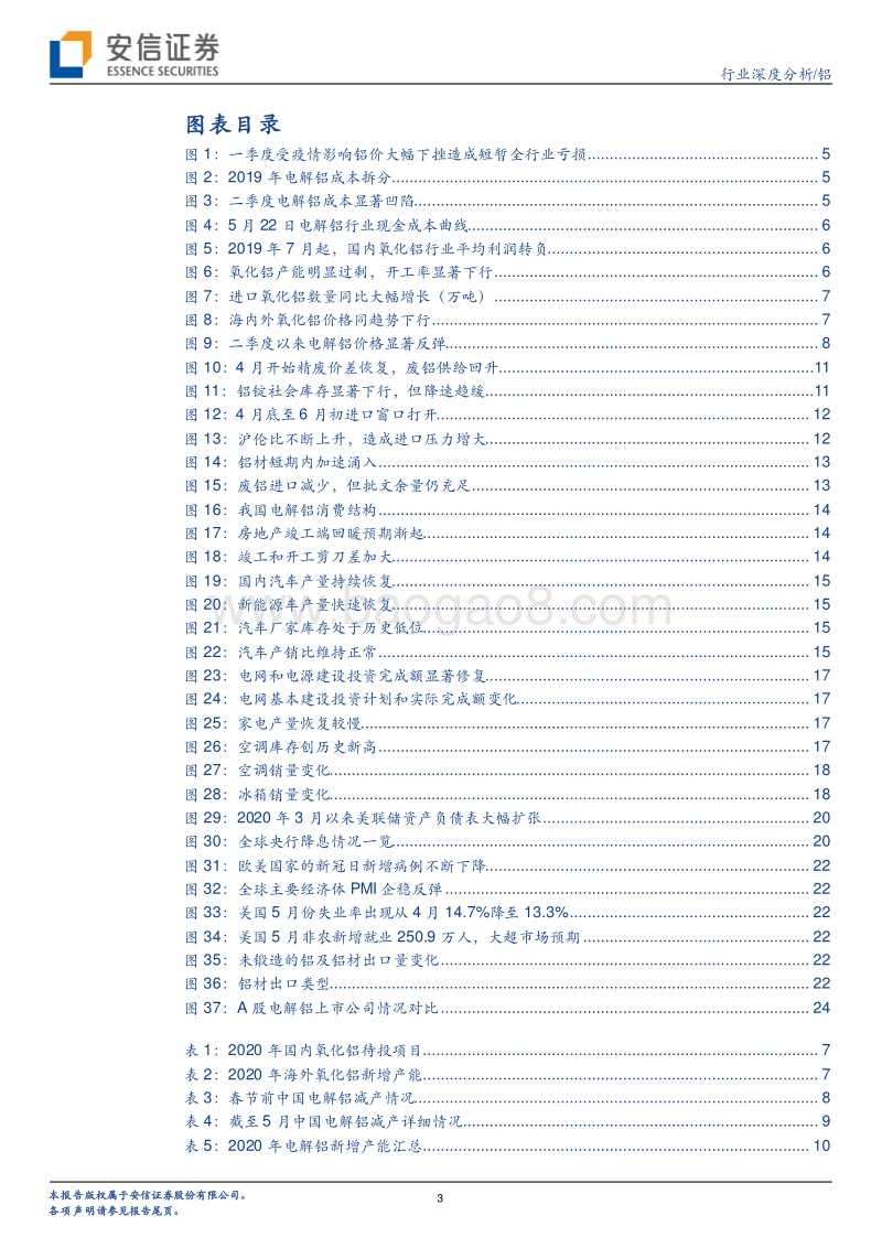 铝行业深度分析：电解铝行业迎来疫后重估机遇.pdf_第3页