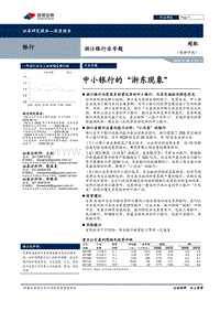 浙江银行业专题：中小银行的“浙东现象”.pdf
