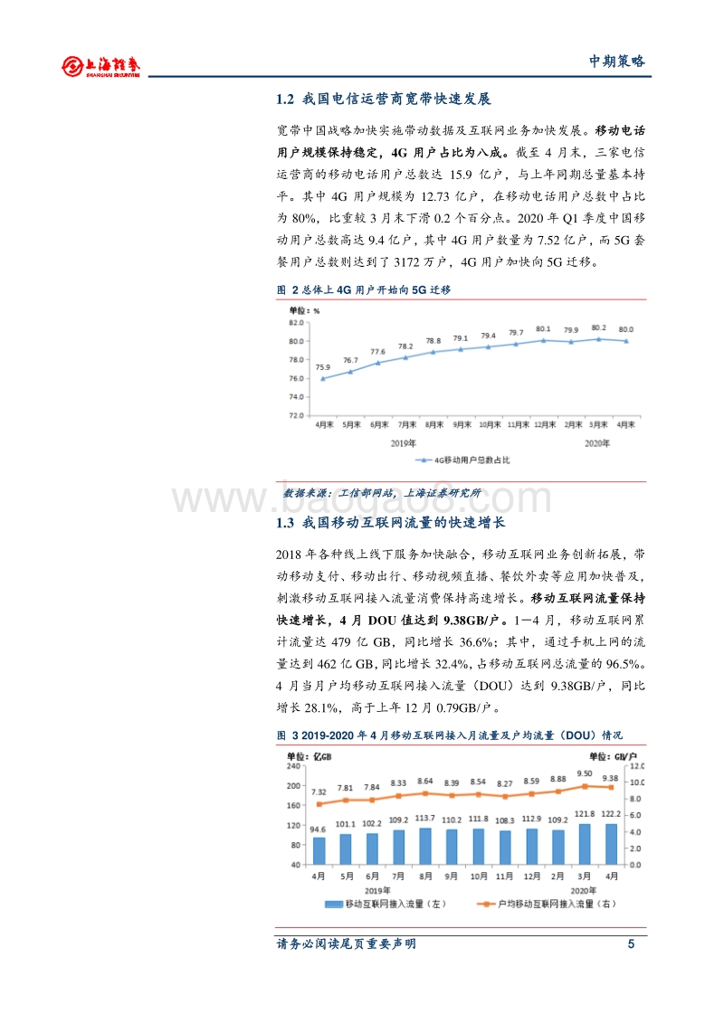 2020年中期通信行业策略：关注点由风险偏好转向中期业绩确定性.pdf_第5页