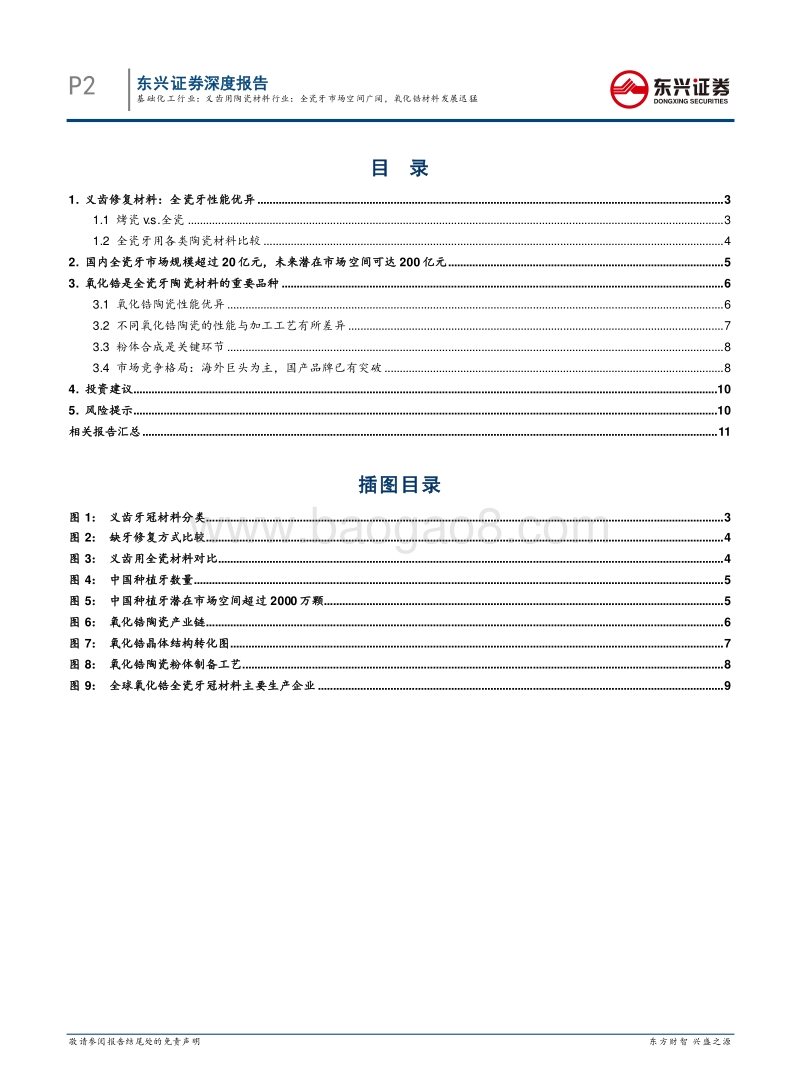 先进陶瓷材料系列研究之二：义齿用陶瓷材料行业：全瓷牙市场空间广阔，氧化锆材料发展迅猛.pdf_第2页