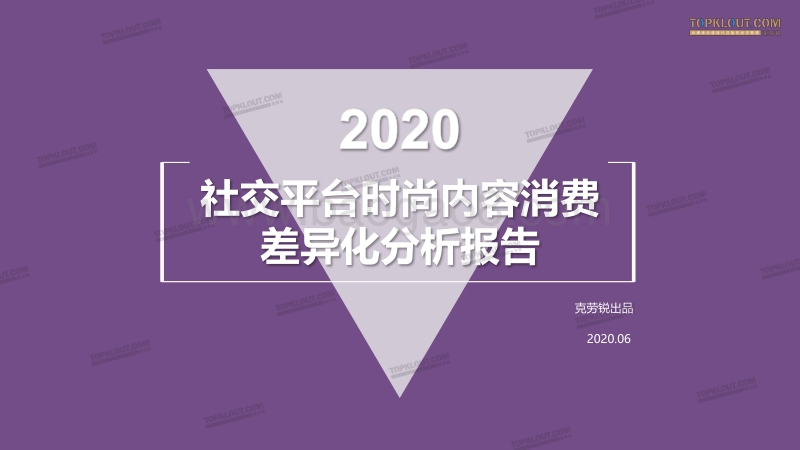 2020社交平台时尚内容消费差异化分析报告.pdf_第1页