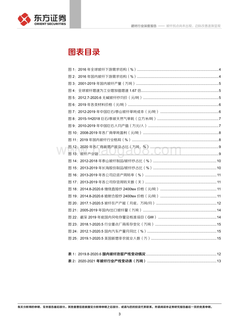 玻纤行业深度报告：玻纤拐点尚未出现，边际改善逐渐显现.pdf_第3页