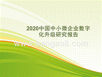 2020中国中小微企业数字化升级研究报告.pptx