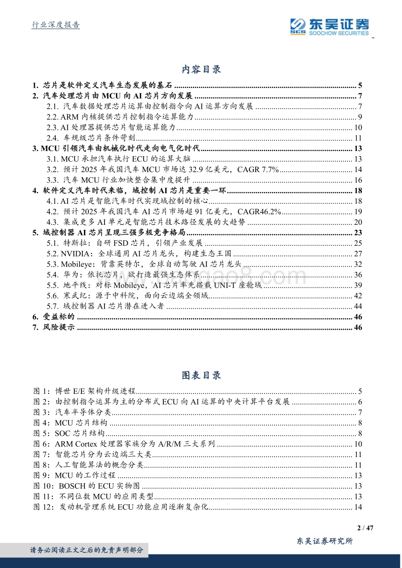 汽车行业深度报告：软件定义汽车，AI芯片是生态之源.pdf_第2页