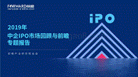 2019年中企IPO市场回顾与前瞻专题报告.pdf