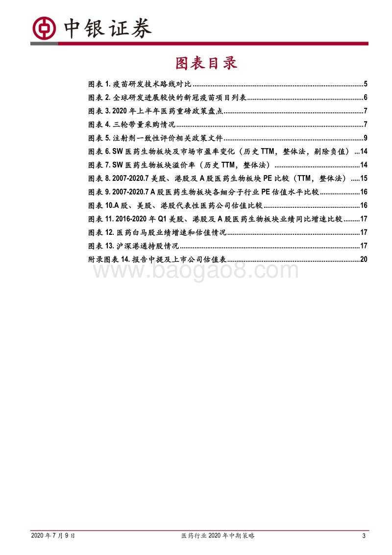 医药行业2020年中期策略：看好高景气度赛道，重视低估值滞涨标的.pdf_第3页