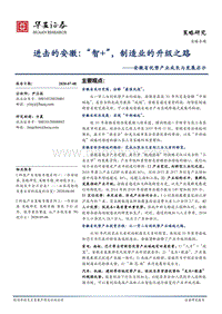 安徽省优势产业成长与发展启示：进击的安徽：“智+”，制造业的升级之路.pdf