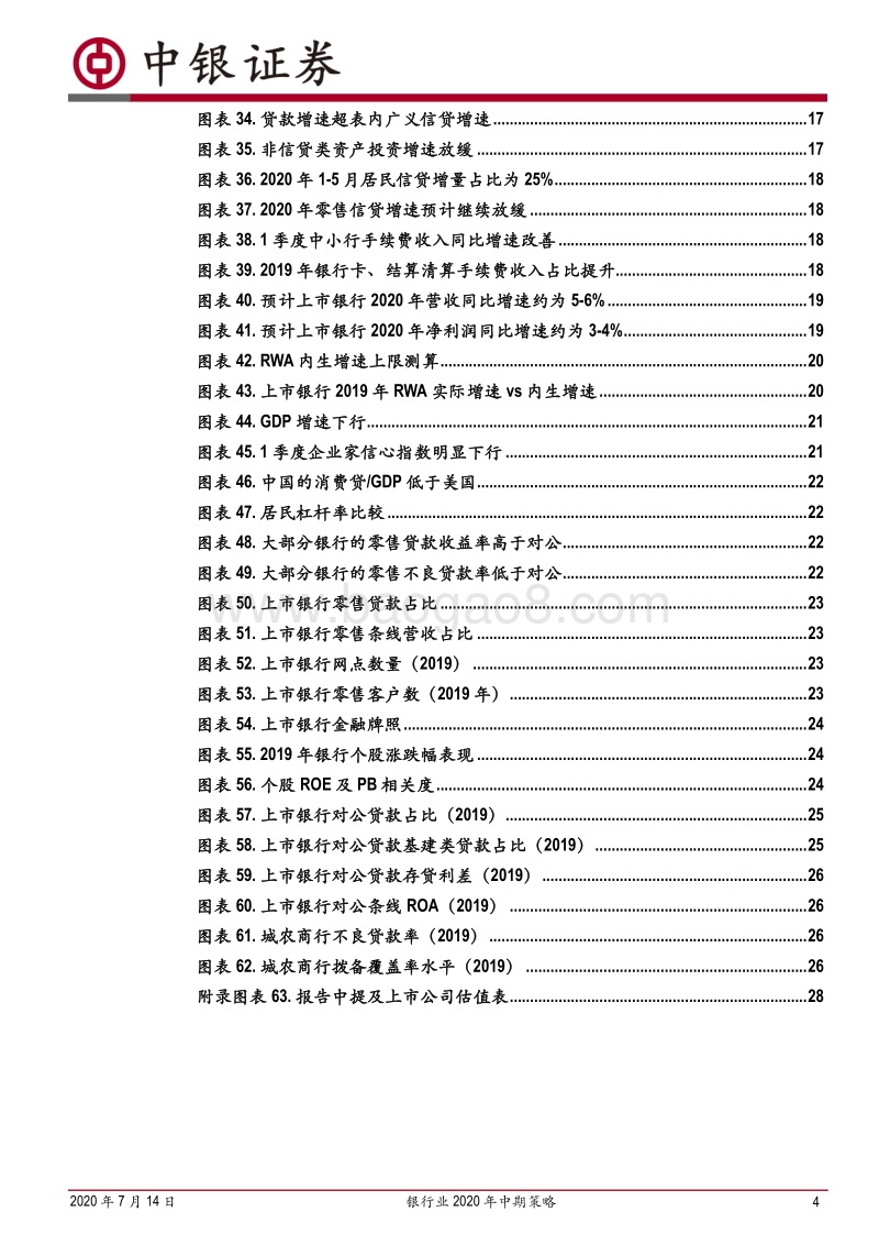 银行业2020年中期策略：风物长宜放眼量，寻找盈利与让利的平衡.pdf_第4页