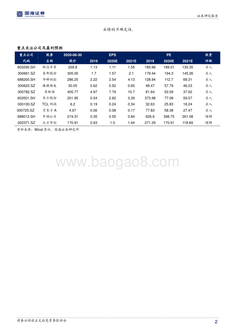 电子行业中期策略报告：5G应用与半导体齐飞.pdf_第2页