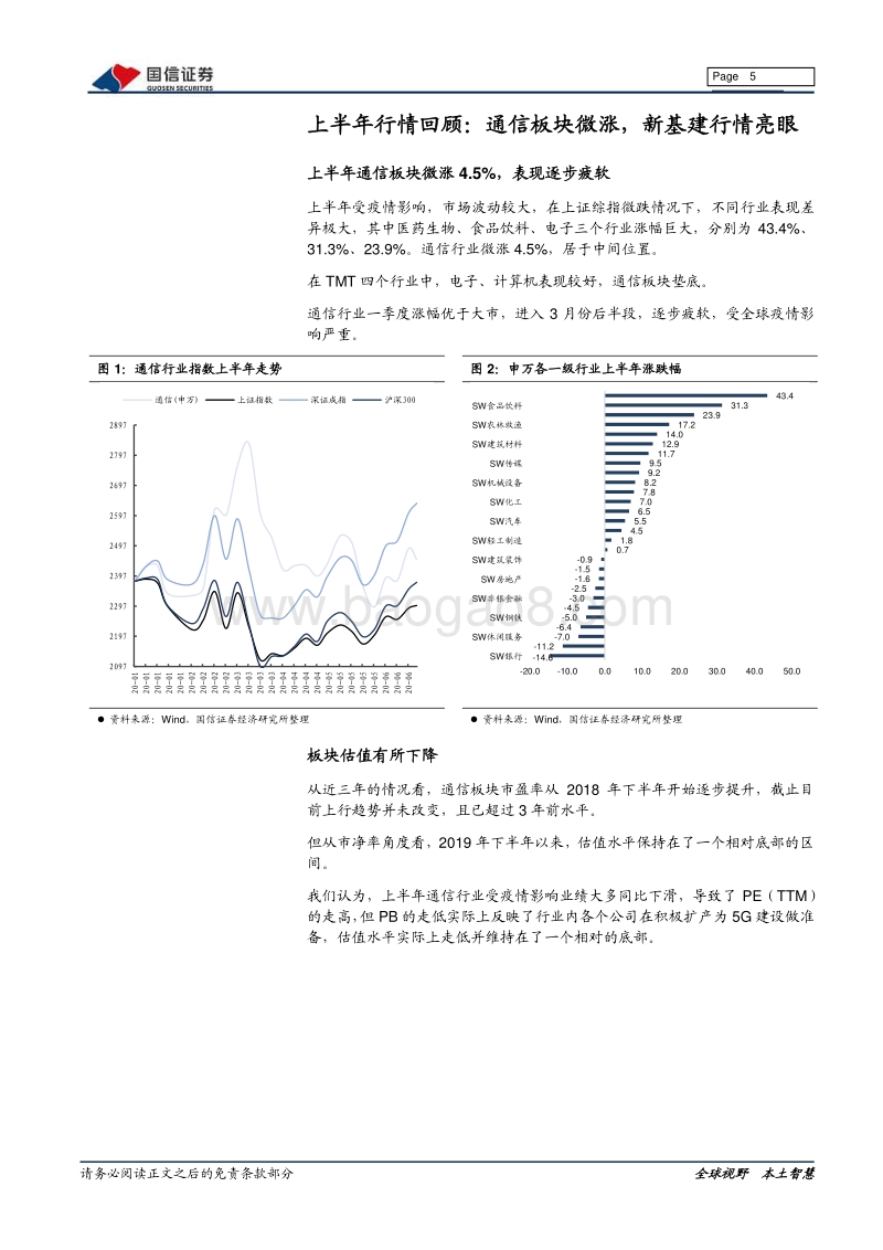 通信行业2020下半年投资策略：方向：5G，拨“云”见“物”.pdf_第5页
