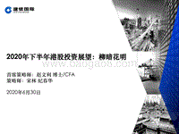 2020年下半年港股投资展望：柳暗花明(1).pdf