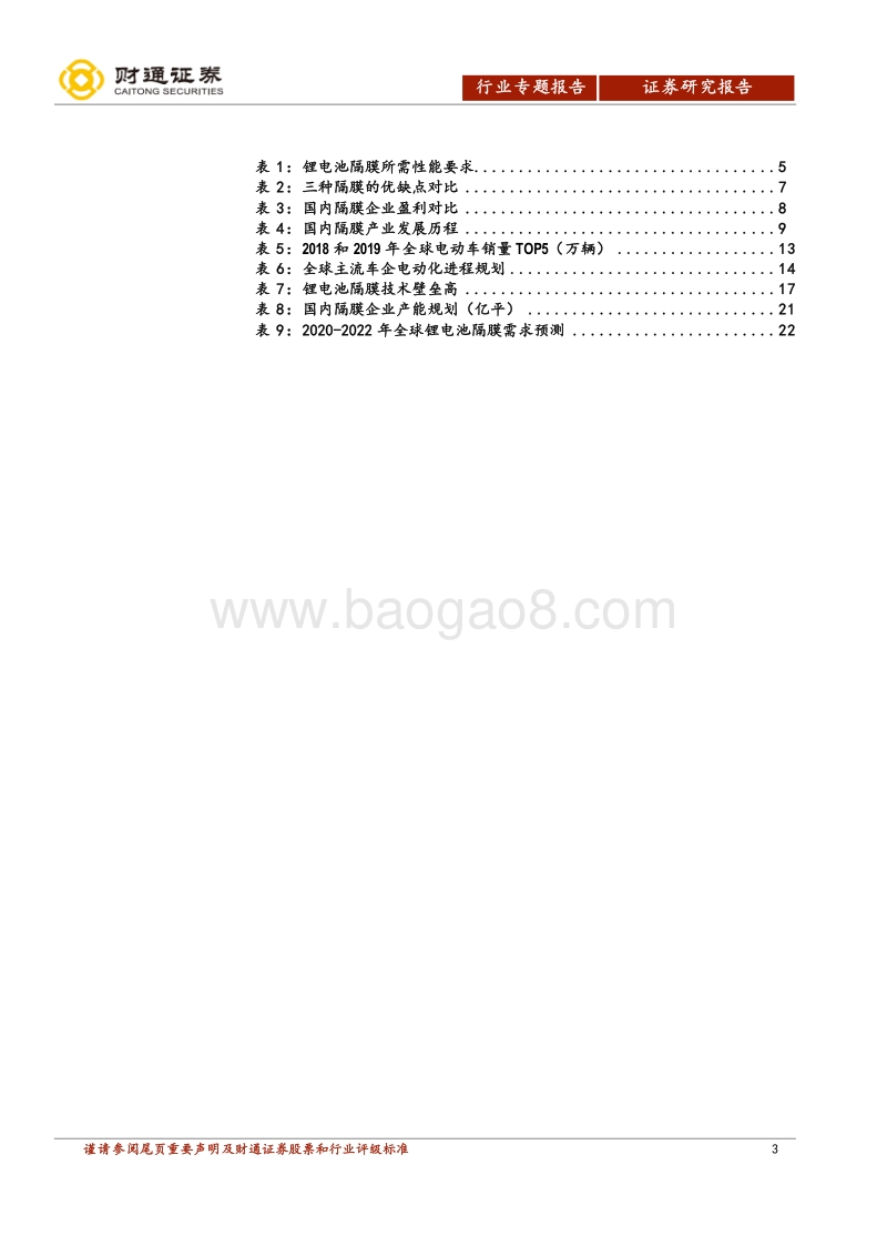 锂电隔膜行业专题报告：湿法路线确立，全球隔膜需求高景气.pdf_第3页