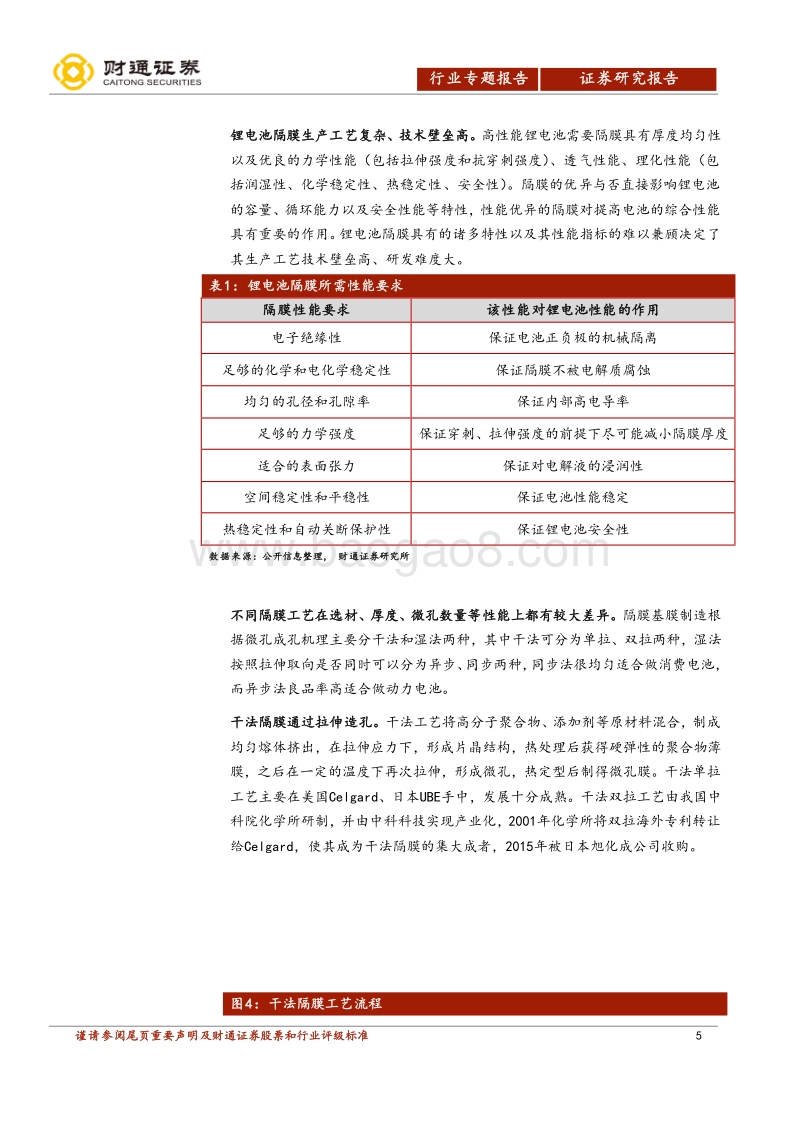 锂电隔膜行业专题报告：湿法路线确立，全球隔膜需求高景气.pdf_第5页