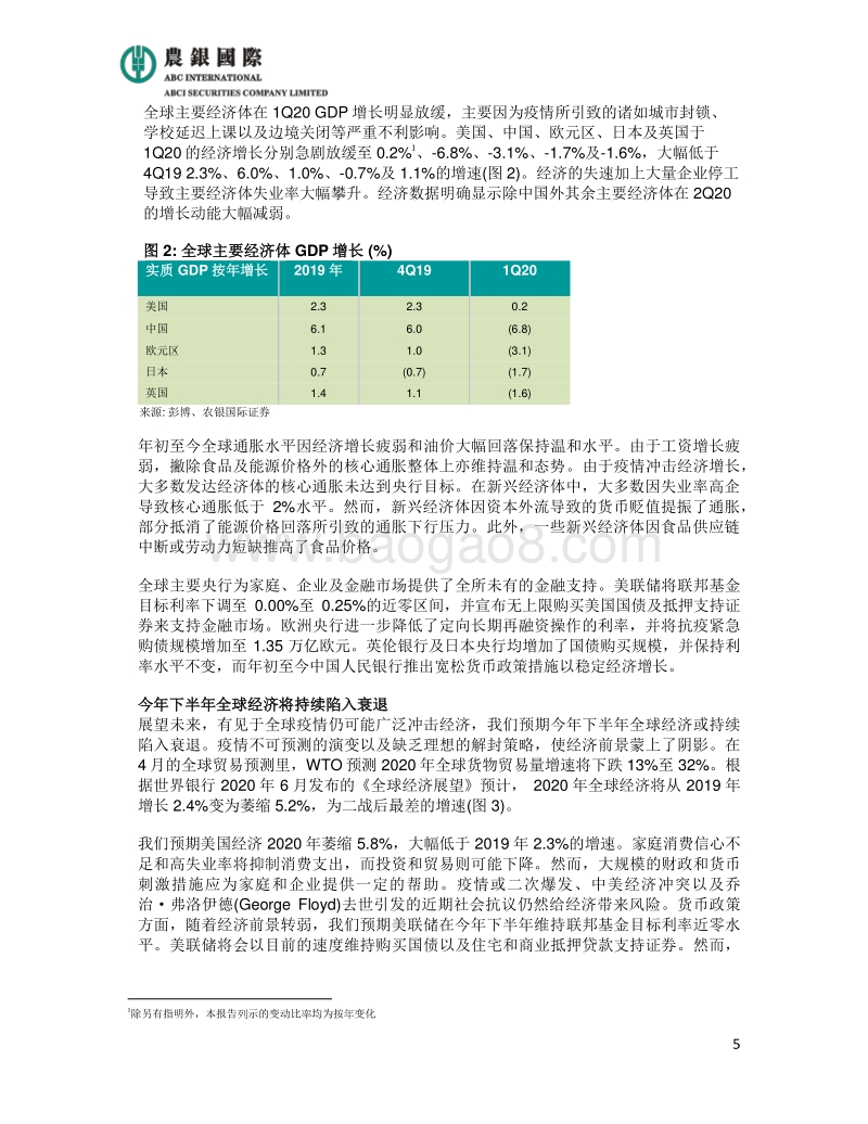 2020年下半年经济展望及投资策略报告.pdf_第5页