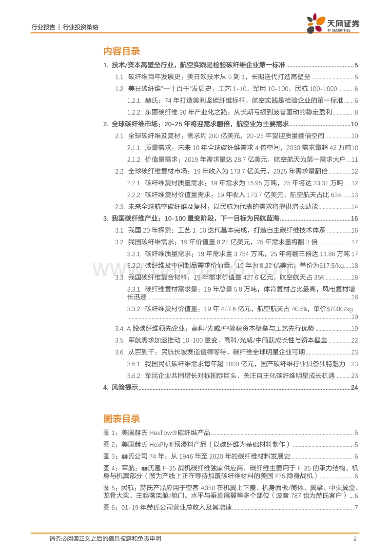 碳纤维：“一十百千”长坡魅力，我国碳纤维明星望伴随航空放量出现.pdf_第2页