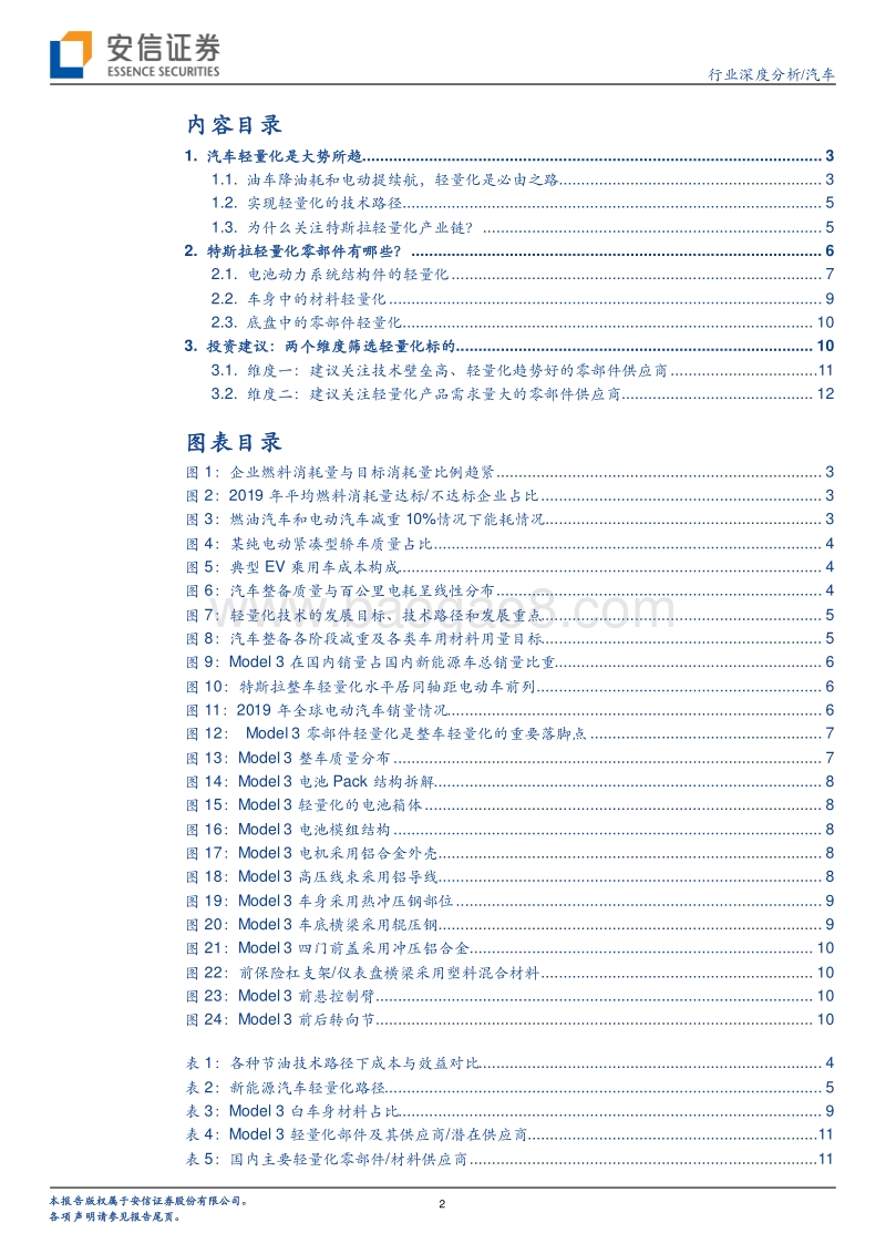 汽车行业深度分析：从Model3看轻量化发展机遇.pdf_第2页