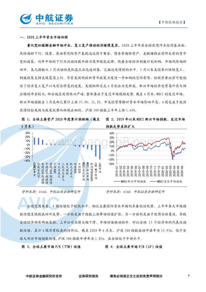 2020年下半年A股市场策略展望：高峡出平湖，货币撑牛市.pdf_第4页