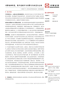 2020年二季度投资策略报告：消费逐渐恢复，集中度提升与消费行为改变为主线.pdf