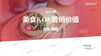 2020年美食KOL营销价值分析报告.pdf